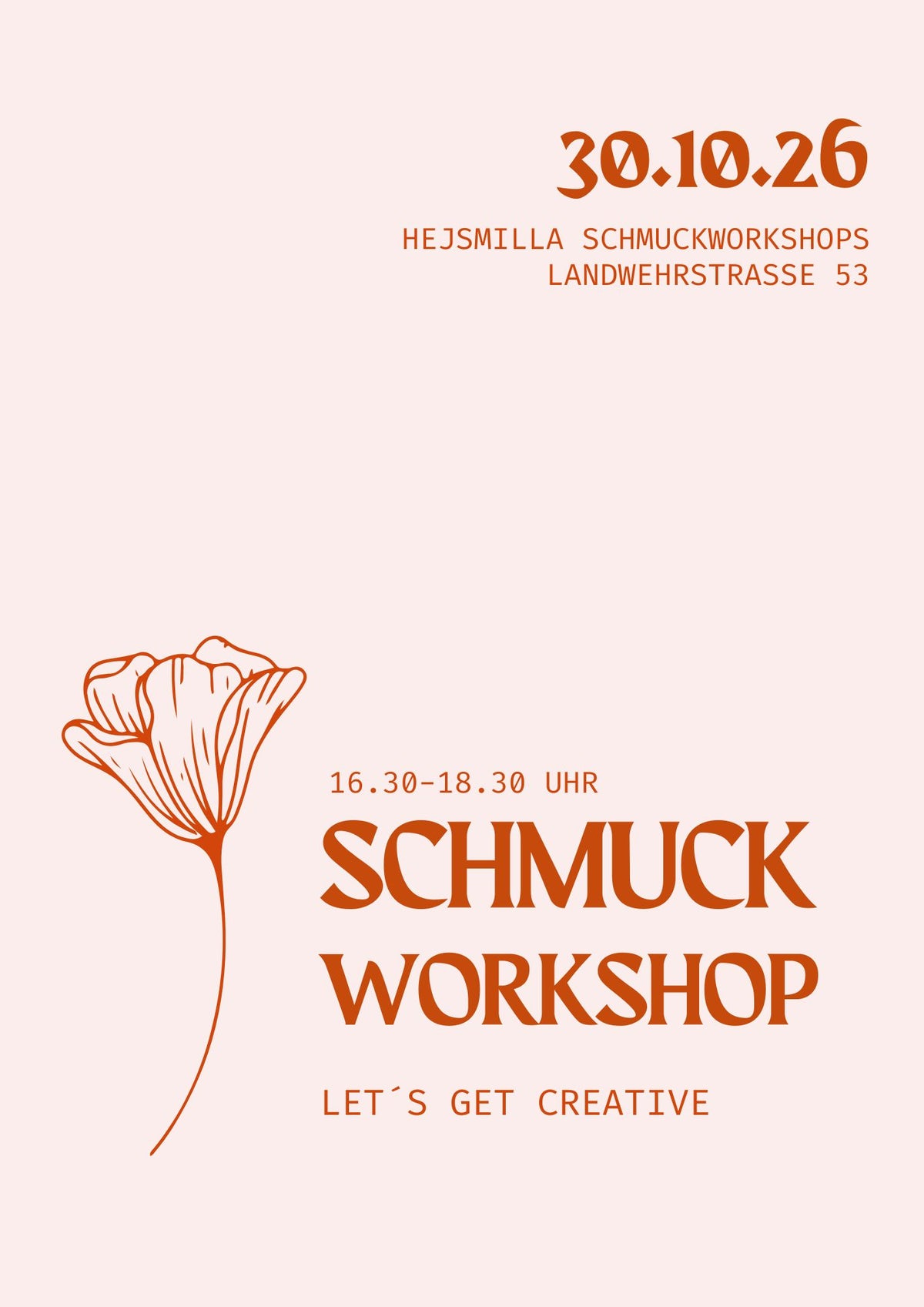 Workshop am 30.10.26 um 16.30 Uhr