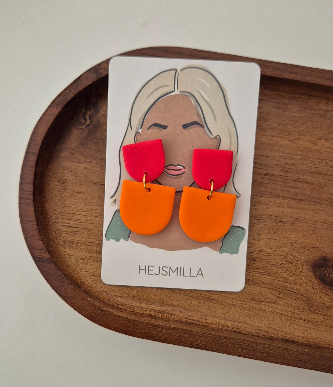 Einzelstück rot/orange